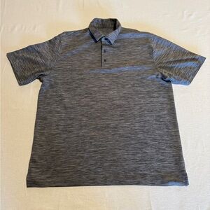 Greg Norman Men's Gray Polo Shirt Size large